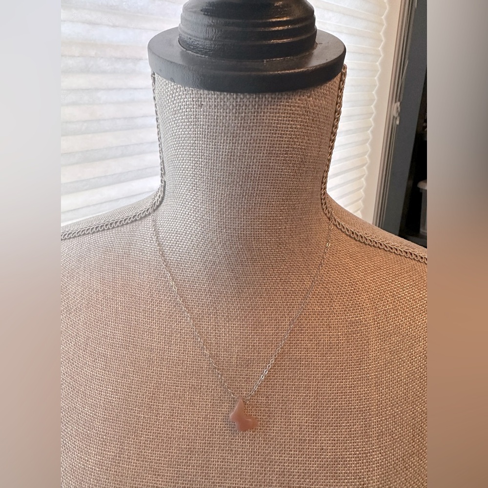 Sunstone butterfly necklace